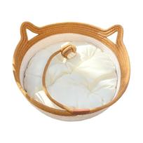 All- Bed with Soft Sleeping and House for Indoor Cats and Small M