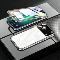 Anti Peeping Case for Huawei Honor 600 Pro, Double Sided Tempered Glass,Metal Frame with Lens Protector Phone Bumpers for Honor 600