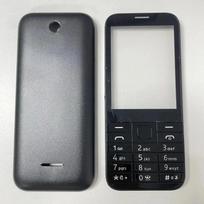 Pilnas telefono korpuso dangtelis Dėklas Angliškas arba Rusų arba Hebrajų klaviatūra Nokia 225 Asha N225 Black English Keypad white