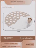 Floor Drain Anti-Odor Cover Silicone Mat Bathroom Sealing Cover Large Toilet Seal Cover Anti-Odor Drain Plug Milk Coffee / Anti-Odor & Water-Locking