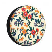 Ditsy Floral Car Tire Dust Cover SUV Truck Travel Trailer,Waterproof Tires 14  15  16  17  Wheel Cover spare tire cover 14inch black