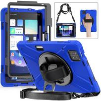Case For Xiaomi Pad 6 / Xiaomi Pad 6 Pro Tablet Heavy Duty Shockproof Protective Rotating Stand Hand Strap Pen Holder Xiaomi Pad 6 mėlyna