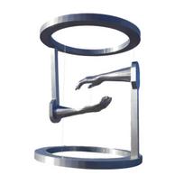 3D Spausdinta Anti-Gravitacinė Figūrėlė Statula Namų Pakabinamas Laikiklis Svorio Nepaisantis Laikiklis Biuro Knygų Lentynos Stalo Dekoracija black