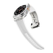 Sport Protective Case+Strap for SAMSUNG Galaxy Watch Ultra 47mm Correa Silicone Watchband Hard PC Bumper for GALAXY WATCH ULTRA Galaxy Ultra 47mm gray