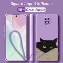 Case for Xiaomi Redmi Note 14 Pro Plus 8 10 Lite 9 12 11S 9S 12S Note 13 11 Phone Cover Cartoon Black Cat Fashion Redmi Note 12 Pro 5G white