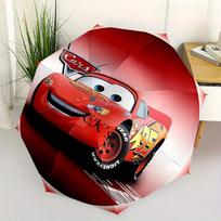 Lightning McQueen,Pixar Cars Automatic Umbrella   Tri fold Portable Umbrella, Best Holiday Gift for Men and Women, Durable Iron Frame, Playf red