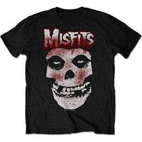 Band Monkey The Misfits Unisex T-Shirt Blood Drip Skull 4XL gray