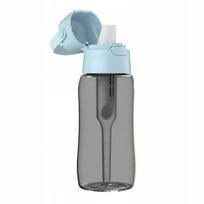 Vandens filtruojantis butelis Dafi SOLID 0,5 l, juodas su Dove Blue dangteliu ir filtru