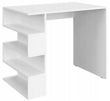 Rašomasis stalas su lentyna STERN T-12, 90 cm, baltas