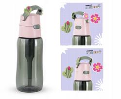 Vandens butelis su filtru Dafi SOLID 0,5 l, rožinis, su anglies filtru