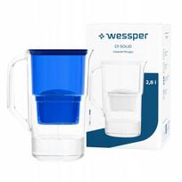 Vandens filtravimo ąsotis Wessper D1 SOLID 2,8 l, mėlynas, su filtru
