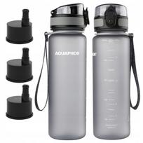 Vandens filtras buteliukas 0,5 l Aquaphor City pilkas, 3 anglies filtrai