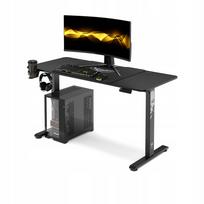 Elektrinis reguliuojamo aukščio rašomasis stalas 140 cm DIABLO X-TENSIO juodas