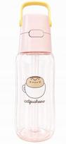 Vandens butelis su filtru PUSHEEN, 0,5 l, kreminės spalvos, su 1 filtru