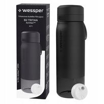 Vandens butelis su filtru Wessper B2 TRITAN, 0,7 l, juodas