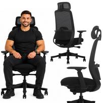 Ergonominė biuro ir žaidimų kėdė V3, juoda, reguliuojama 3D