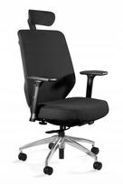 Ergonominė biuro kėdė, juoda, audinys