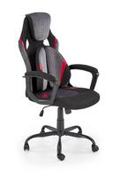 Biuro kėdė JENSEN, juoda, raudona, su TILT mechanizmu