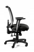 Biuro kėdė SAGA Plus M, juoda, ergonomiška, reguliuojama, su tinkliniu atlošu