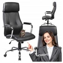 Biuro kėdės TILT mechanizmas OLSEN, juodas/chromuotas
