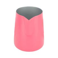Milk Frothing Pitcher Stainless Steel 380ml Pointed Spout Milk Froth Cup Coffee Utensils Red
