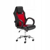 Žaidimų kėdė Race Tilt, juoda/raudona, NOWY STYL