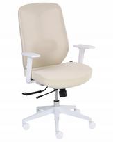 Ergonominė biuro kėdė su reguliuojama sėdyne, smėlio spalvos