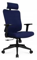 Ergonominė biuro kėdė Hell's Chair HC-1041, mėlynas audinys, suktukas