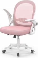 Ergonominė biuro kėdė su reguliuojamomis, pasukamomis ir sulankstomomis porankėmis