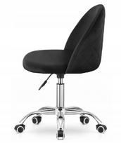 Biuro kėdė GLORIA OFFICE BLACK VELVET, sukinėjama