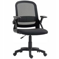 Biuro kėdė HOMCOM, ergonomiška, su paaukštintais porankiais, juoda