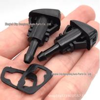 5303833AA 5116079AA Compatible Spray Nozzle for Chrysler, Jeep, Dodge Models 2 nozzles + 2 gaskets black