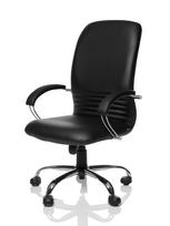 Odinė biuro kėdė MIRAGE STEEL, juoda, SP01, su dviguba spintele