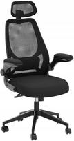 Ergonominė biuro kėdė SONGMICS, juoda, tinklinis audinys, reguliuojama, su pasukama baze