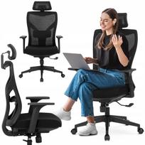 Biuro kėdė SPIRAL, juoda, ergonomiška, sukinėjama