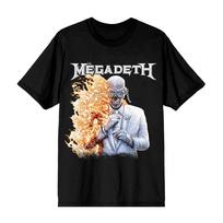 Rock Band Megadeth 2026 Tour Vic Rattlehead Graphics 100%Cotton Unisex Shirt Men's Rock Short XS black