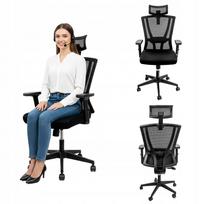 Biuro kėdė FURVERO Zenith, ergonomiška, reguliuojama, su sukimosi mechanizmu