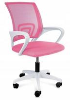 Ergonominė biuro kėdė ALEX, rožinė ir balta