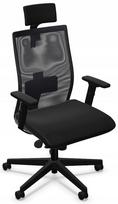 Ergonominė biuro kėdė INTRATA O13 HRUA FST, juoda