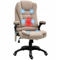 Biuro kėdė su vibraciniu masažu Vinsetto, ergonomiška, ruda