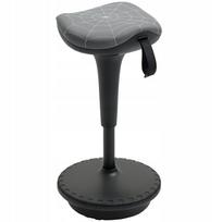 Supamoji kėdė Vinsetto, ergonomiška taburetė, pilka, 34x34x65,5–83,5 cm