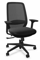Biuro kėdė Elovie, ergonomiška, juoda, tinklinė, NOWY STYL
