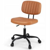 Ergonominė biuro kėdė su ratukais, reguliuojama apmušta