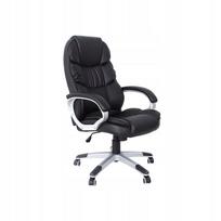 Biuro kėdė SONGMICS, juoda, eko oda, ergonomiška, sukinėjama