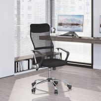 Ergonominė juoda žaidimų ir biuro kėdė su supimo funkcija