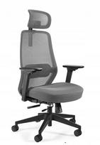 Ergonominė biuro kėdė SONIC, pilka, su sinchroniniu mechanizmu ir kvėpuojančiu atlošu