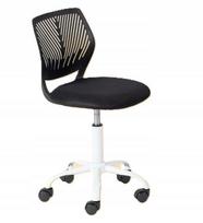 Vaikiška juoda ergonomiška pasukama biuro kėdė FURNITURER