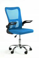 Biuro kėdė Sesto Senso V8, ergonomiška, su sulankstomais porankiais, mėlyna