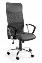 Biuro kėdė VIPER, pilka, su tinkliniu atlošu, ergonomiška, aukšta nugarėlė