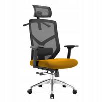 Ergonominė biuro kėdė ANGEL ROSA, garstyčių spalvos, iki 150 kg